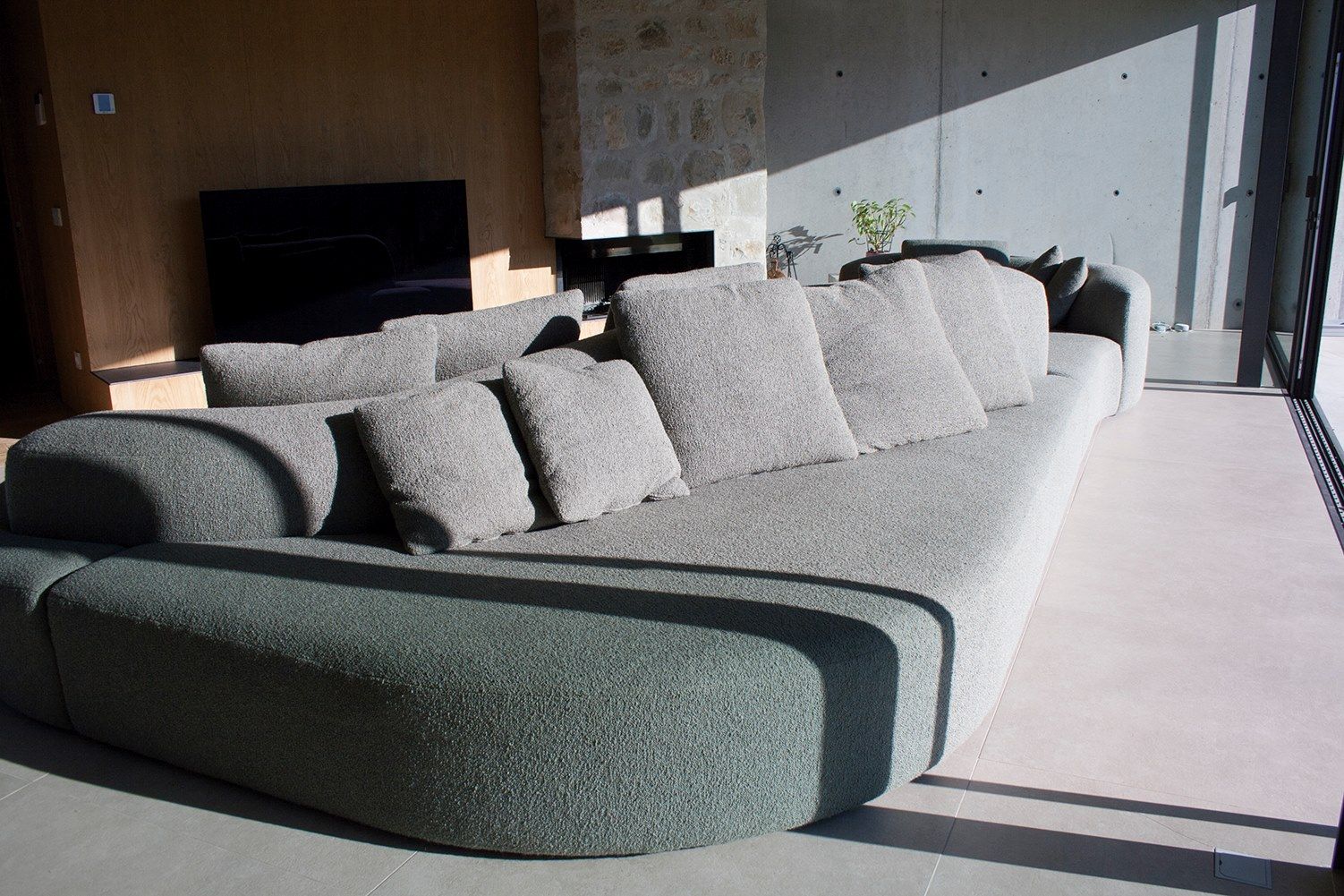 Двусторонняя изогнутая ткань диван CREARTE COLLECTIONS Lab Organic ARCH-00112827 - Вид №2