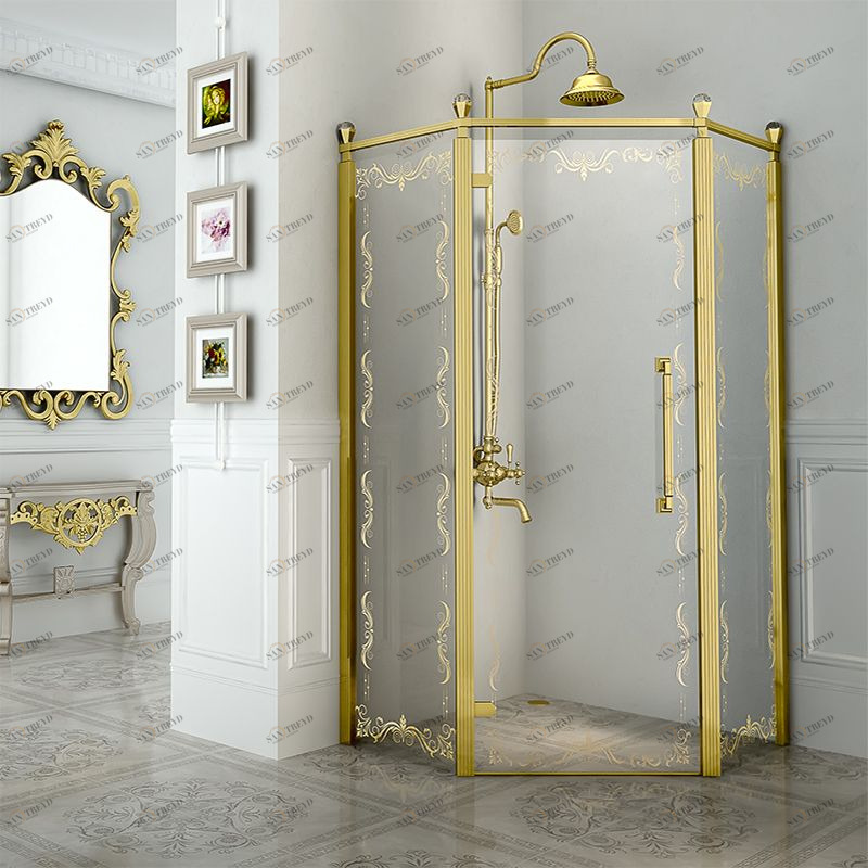 Душевое ограждение "Палаццо - Gold" Radomir 410300412