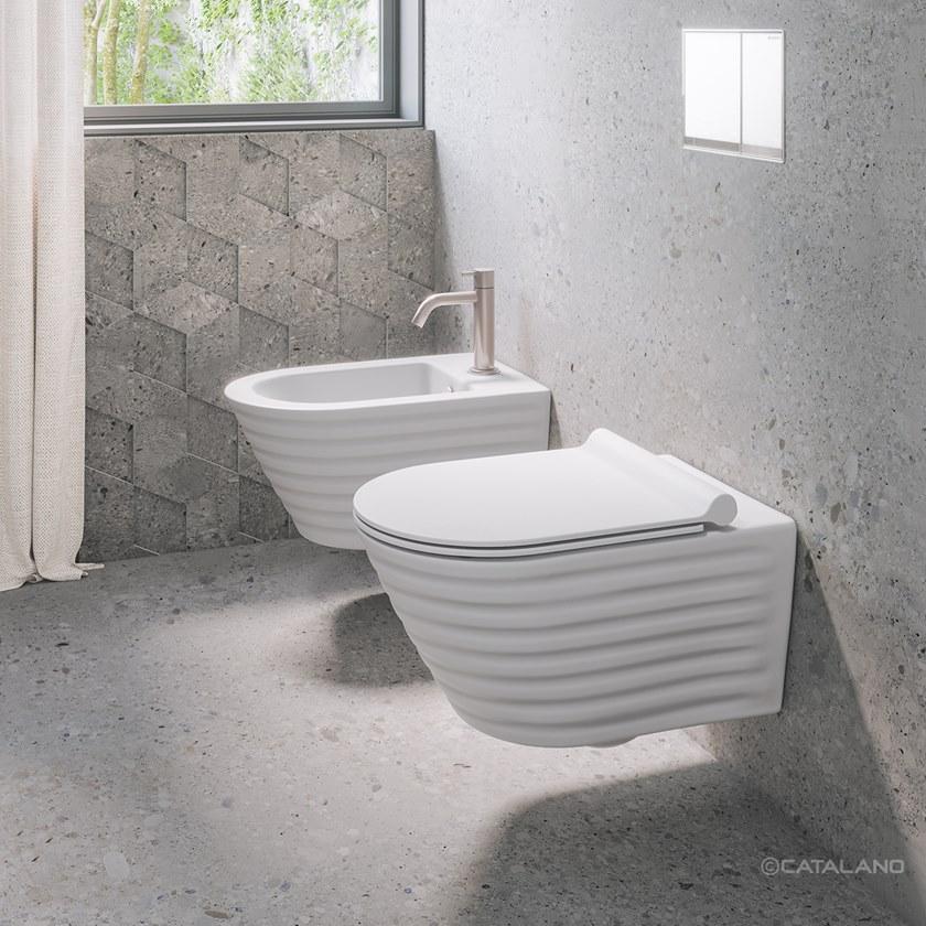 Подвесной унитаз настенный Белый CERAMICA CATALANO New zero Италия sun-id-1377697 - Вид №4