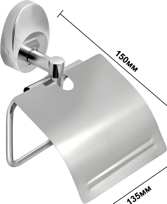 2512.004 Держатель для туалетной бумаги с крышкой Solinne 16052 нержав сталь PUFF  - Вид №6