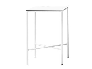 Высокий садовый стол из стали и дерева