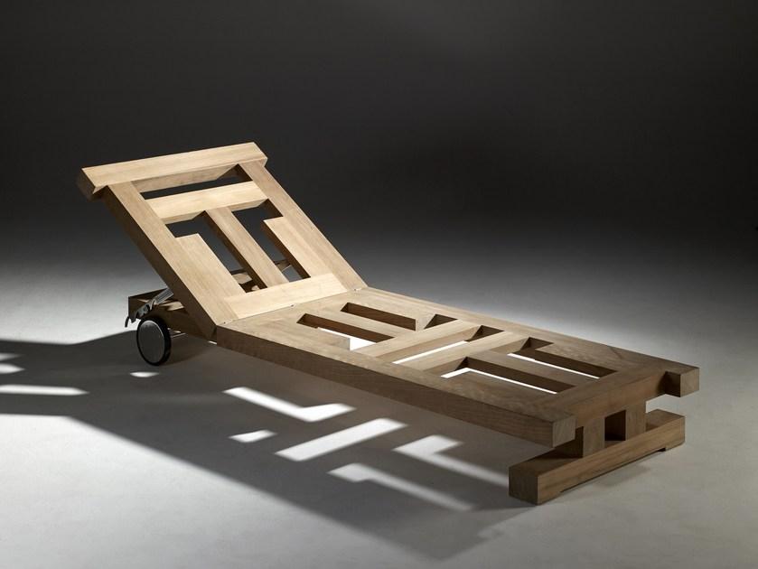 Royal Botania Садовая кушетка из тика на колесиках Nara sun-id-1444637 - Вид №6