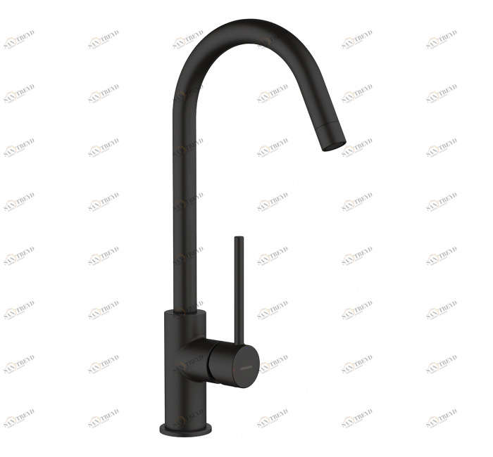 GENEBRE 65403 18 41 66 Tau Black Смеситель для мойки однорычажный, 25 картриджей, холодный старт 