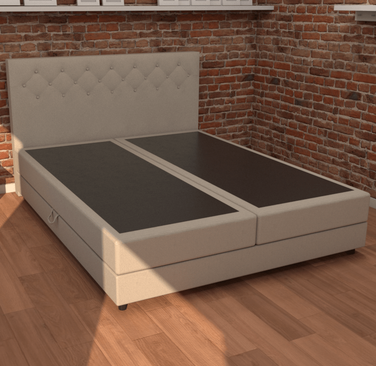 Кровать двуспальная комплект 160х200 бежевая "Уэльс" BELABEDDING УЭЛЬС 134943 Бежевый - Вид №2