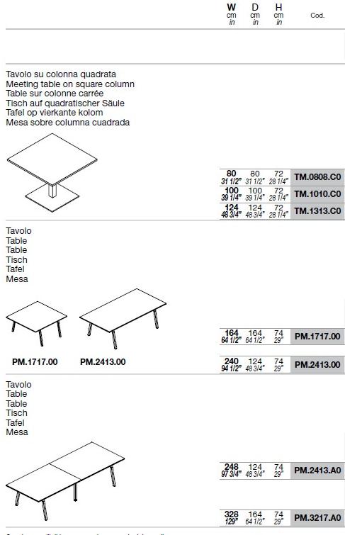 Bralco Прямоугольный стол для переговоров в современном стиле с системой прокладки кабелей Polare sun-id-1386482 - Вид №2
