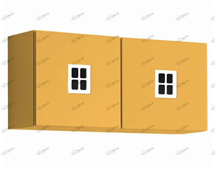 Полка детская горизонтальная "Амстердам" МАНДАРИН АМСТЕРДАМ 179507 Желтый Santreyd 