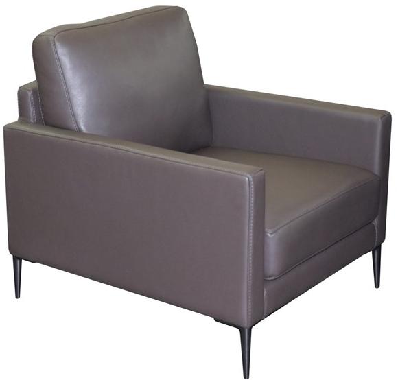 Duvivier Canapés Съемное кожаное кресло с подлокотниками Chantaco Chanxd11 - Вид №1
