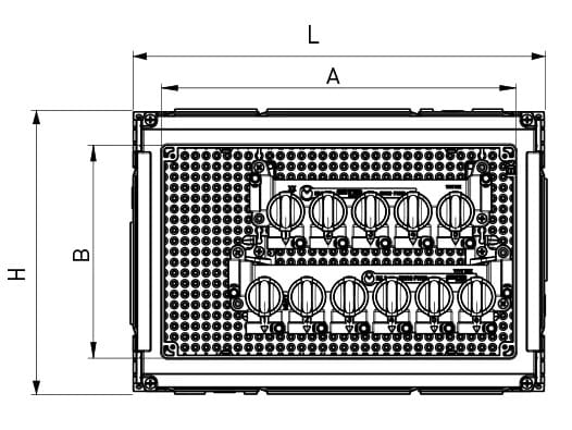 5 + 4 и 6 + 5 выходов утопленный мульти отсек санитарный коллектор комплект TECO K4 ARCH-00146764 - Вид №2