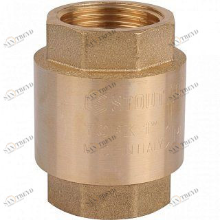 Клапан обратный STOUT 1" (пластиковое седло) пружинный SVC0012000025