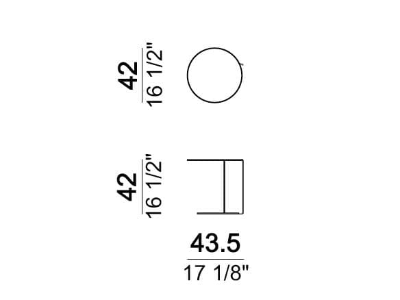 Круглый металлический журнальный столик In Stock Arketipo ARCH-00023009 - Вид №12