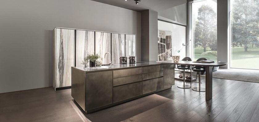 Giorgetti Модульная деревянная кухня со встроенными ручками sun-id-1380092 - Вид №8