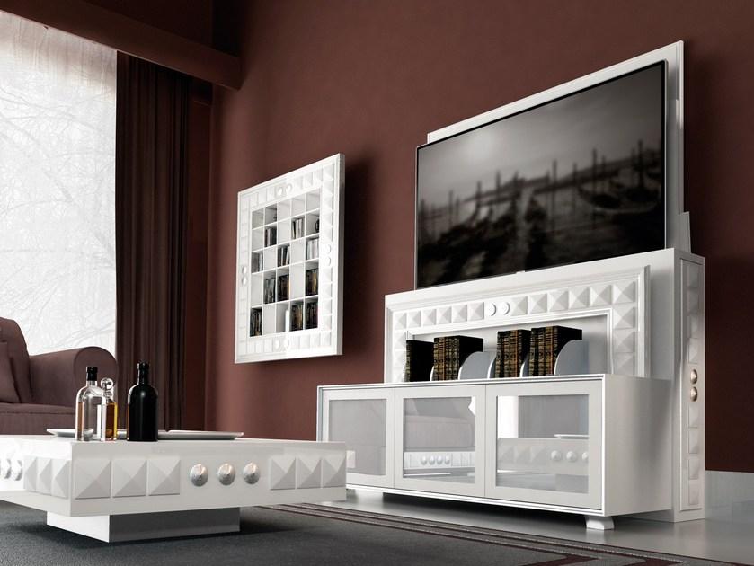Vismara Design Моторизованная деревянная тумба под ТВ с системой управления кабелями Classic sun-id-1397053 - Вид №1