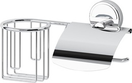 054 Держатель освежителя и т/ бумаги с крышкой VIZ FBS Vizovice