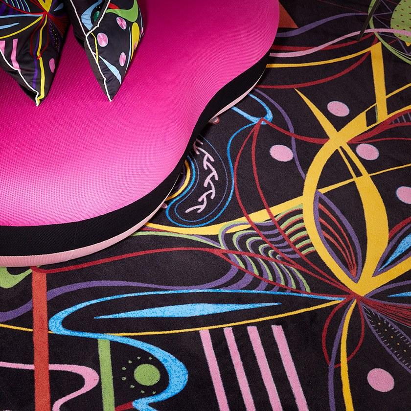 Roche Bobois Прямоугольный коврик из полиамида Bombom sun-id-1505989 - Вид №1