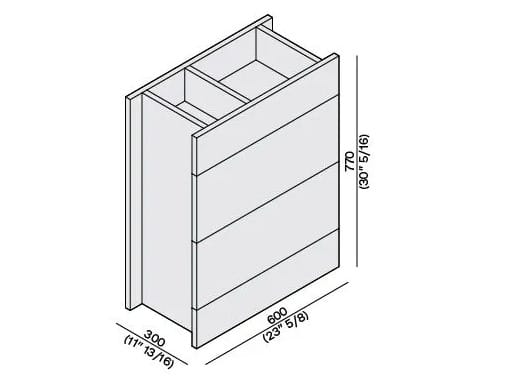 Мраморный напольный умывальник с ящиками LUCE DI CARRARA Passage ARCH-00120342 - Вид №5