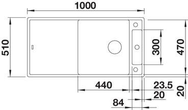 523509 Кухонная мойка Blanco Axia III XL 6 S с доской из ясеня кофе  Blanco Axia Кофе - Вид №1