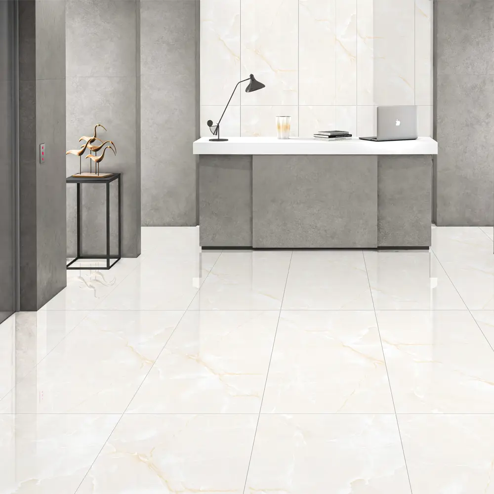 Керамогранит LEOPARD Onyx Blanco 60×120 см — глянцевая бежевая плитка 85093828