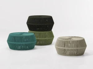 Kettal Круглый садовый пуф Zigzag