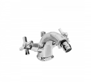 Gentry Home Смеситель для раковины на 3 отверстия Chopin White Хром GH102604