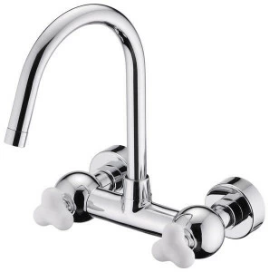 JUSTIME Настенный смесительный кран из хромированной латуни с поворотным изливом Story 6903-97-80cp