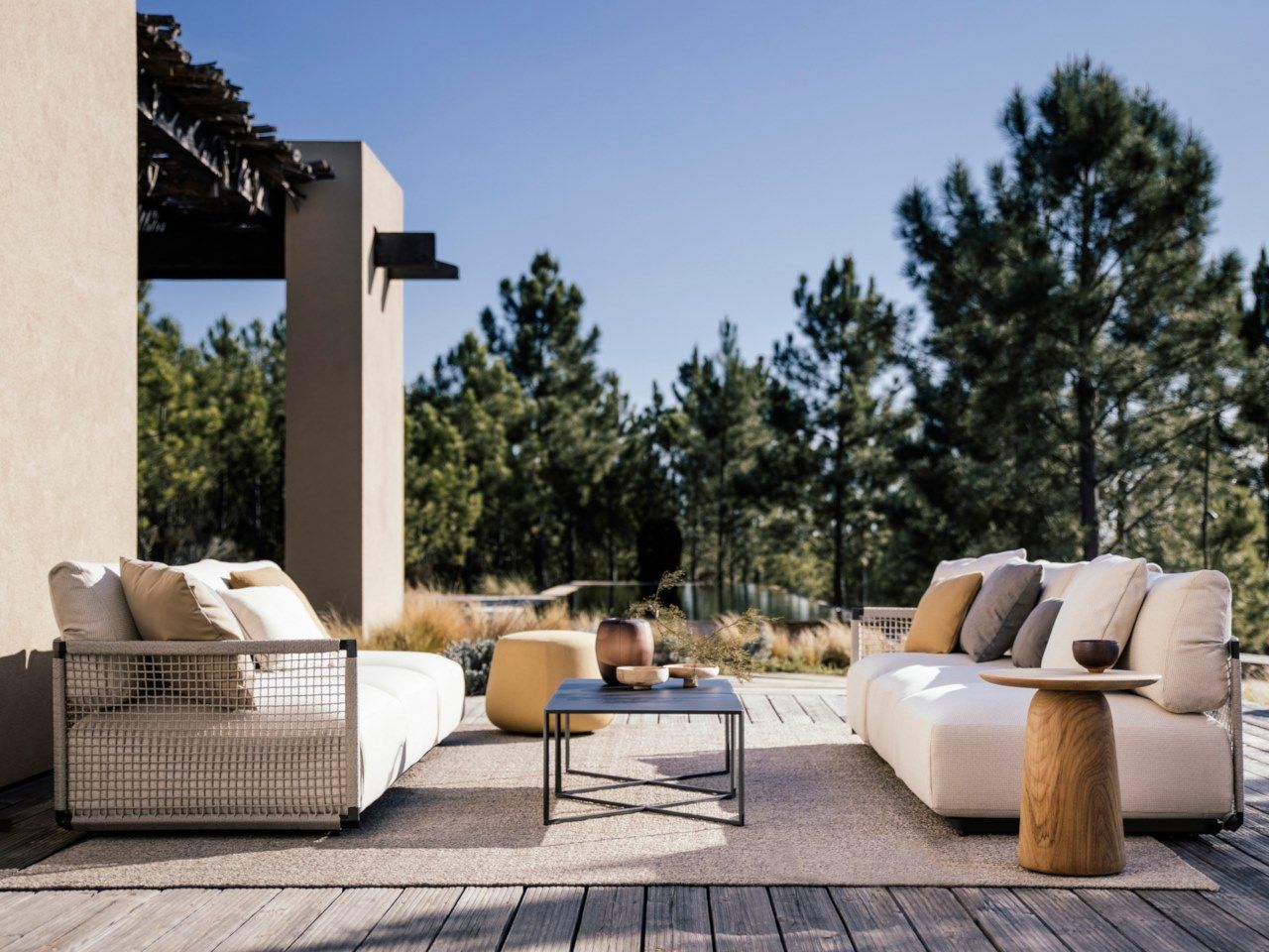 3-местный тканевый садовый диван TRIBÙ узлы ARCH-00070849 - Вид №3