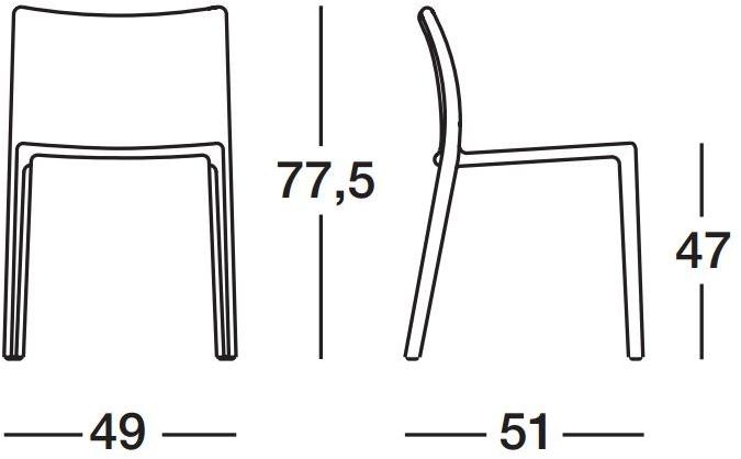 Magis Штабелируемый садовый стул из пвх Air sun-id-1356575 - Вид №5