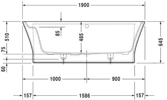 Duravit Ванна Durasolid Cape cod 700364 - Вид №1