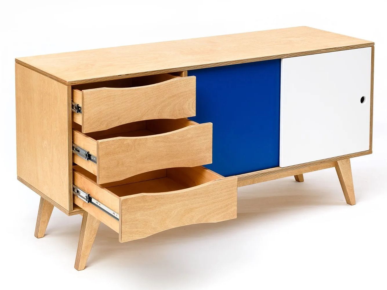 Деревянный шкаф с ящиками с раздвижными дверями Radis Special treasures ARCH-00093521 - Вид №1