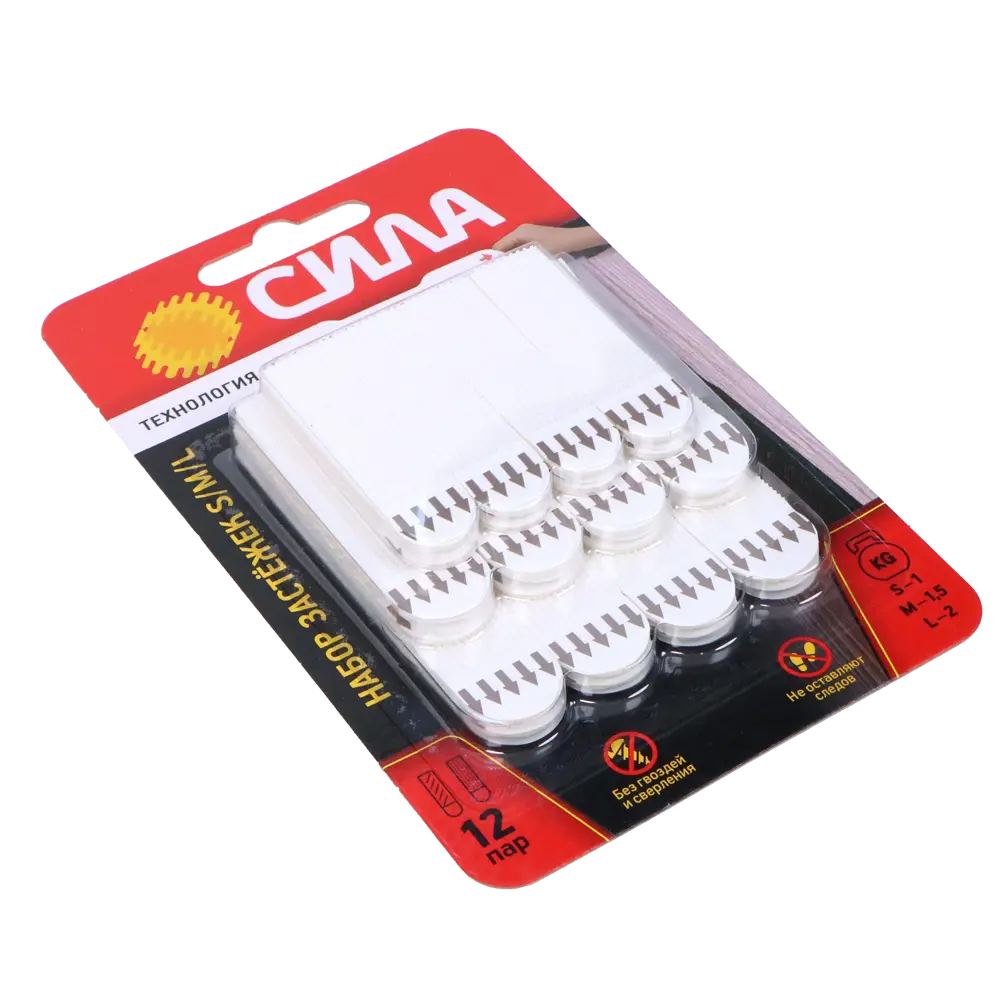 Застежки Сила SHS-MIXSML-W12 97x170x30 мм белый 12 шт STLM-2134598 - Вид №10