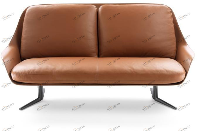 Flexform 2-х местный кожаный диван Sveva sun-id-1351757