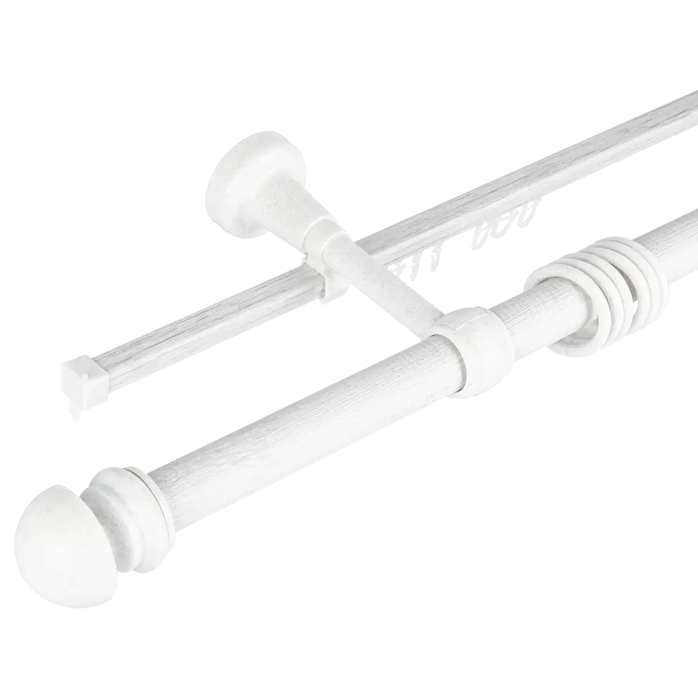 Карниз с шиной Санторини 200 см пластик РУССКИЕ КАРНИЗЫ STLM-2064736