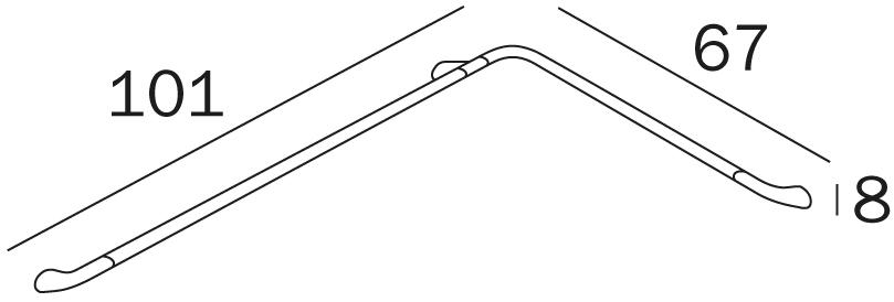 INDA® Ручка для ванной с фиксированным углом Confort sun-id-1471247 - Вид №7