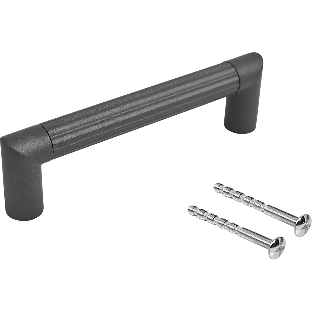 89314290 Ручка-скоба мебельная Kerron 128 мм цвет графитовый STLM-1007901  - Вид №3