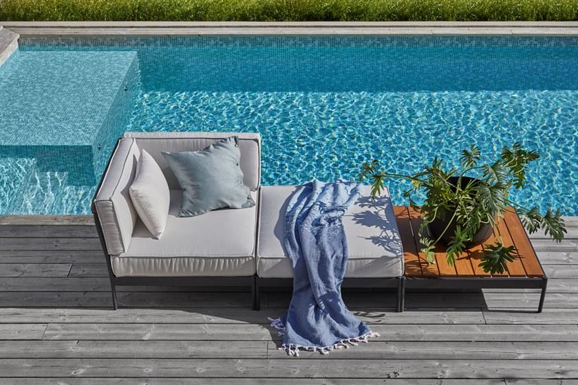 Skargaarden Угловое садовое кресло из ткани sunbrella® Lidö sun-id-1404482 - Вид №2