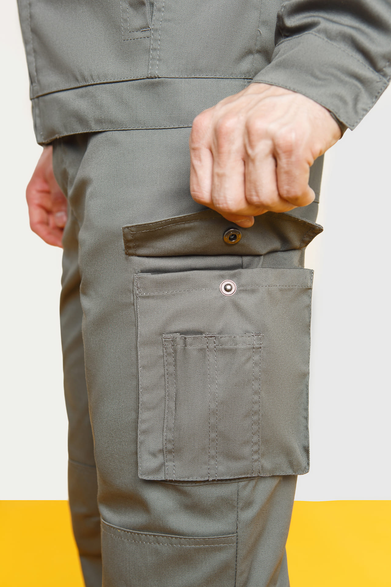 5026422 Костюм  NEW серый хаки STATUS  Летняя спецодежда  размер 48-50/170-176  - Вид №15