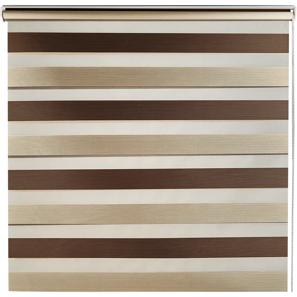 Штора рулонная день-ночь Порто 180x175 см коричневая MIAMOZA STLM-2176006