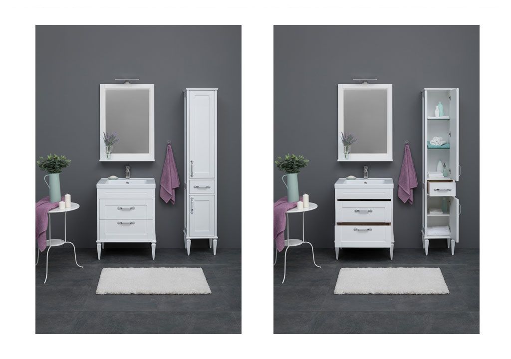 Зеркало Aquanet Денвер 65 белый 00199212 - Вид №3