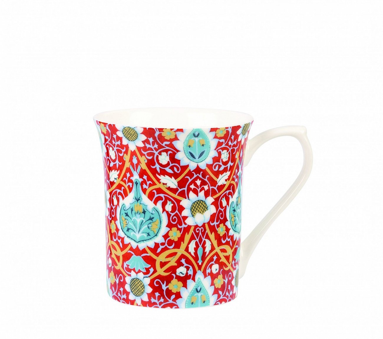 Кружка из костяного фарфора 220 мл синяя "Сиан" CHURCHILL ЦВЕТЫ 00-3952081 Синий  - Вид №1