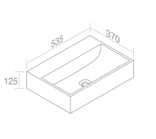 L240T0RPV4.100 Подвесная раковина прямоугольная A. e T. Italia THIN Белый глянцевый AeT ITALIA - Вид №1