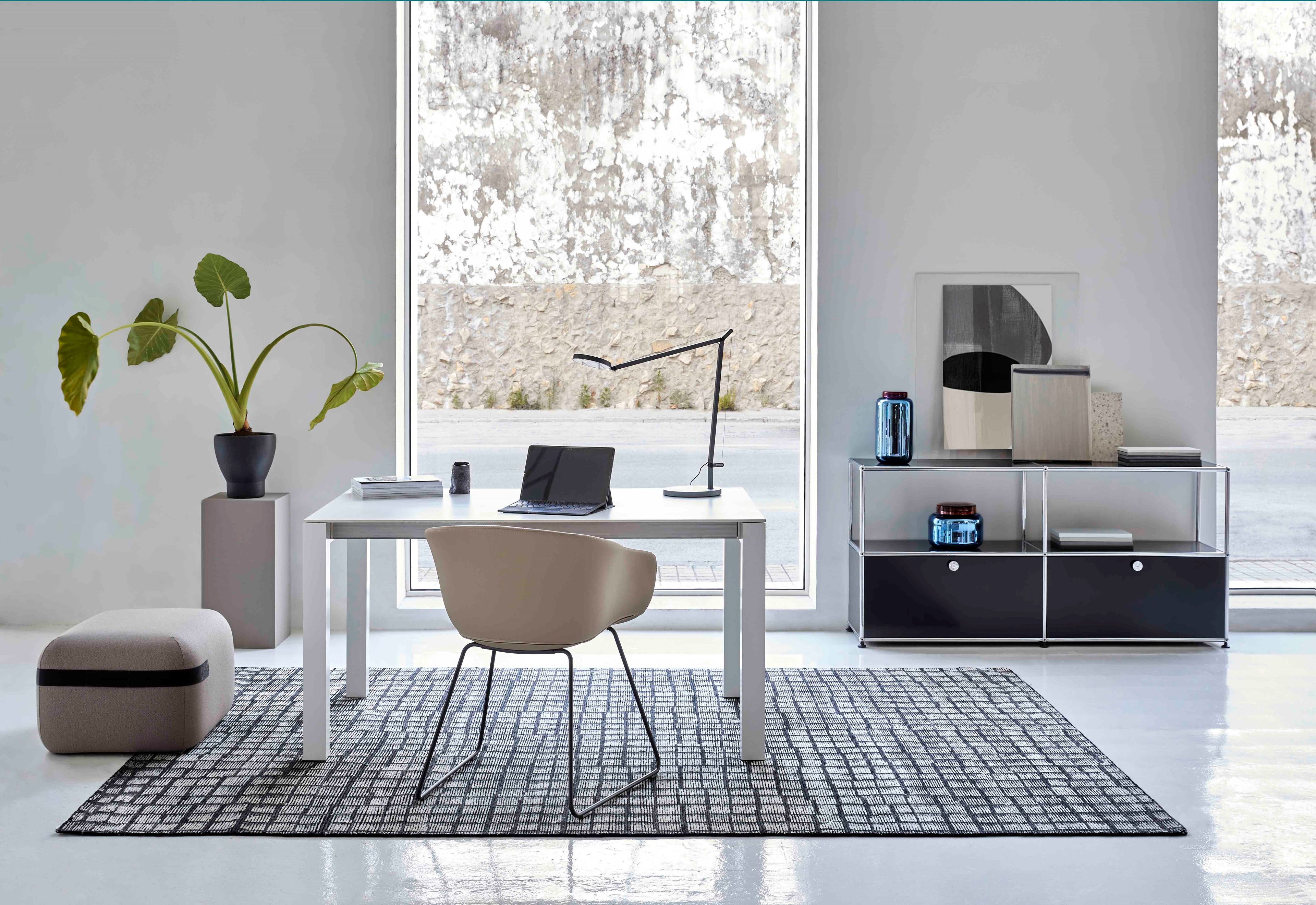 Прямоугольный ковер ручной работы из шерсти с геометрическим рисунком GAN Hand Knotted ARCH-00130289 - Вид №6