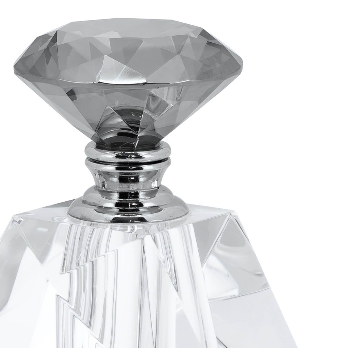 600902-CG ABHIKA БУТЫЛКА ДЛЯ ДУХОВ ЯСЕНЬ TRIANG SM CLEAR/GREY  - Вид №1