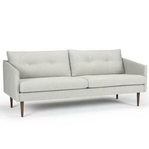 Диван трехместный Anton с ножками из дуба/грецкого ореха, темно-песочный