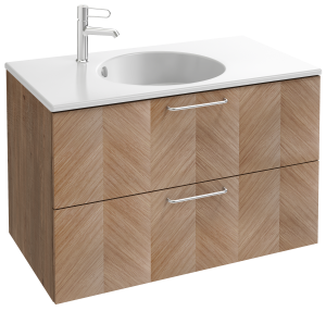 EB2523-R5-M90 Тумба под столешницу 90 см, 2 ящика, хромированная ручка JACOB DELAFON ODÉON RIVE GAUCHE