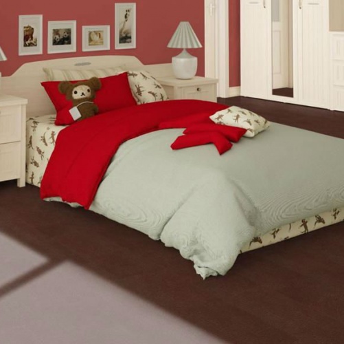 Кожаный пол Leather Leather Cobra Bordeaux Натуральная кожа (Рельефная) 915х305 мм 1101500007 - Вид №1