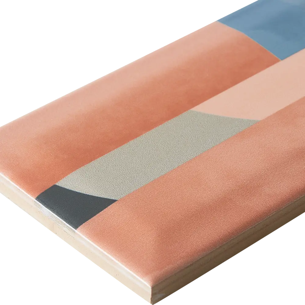 Декор настенный Kerama Marazzi Закат 8.5x28.5см цвет розовый 83024185 STLM-2120365 - Вид №2