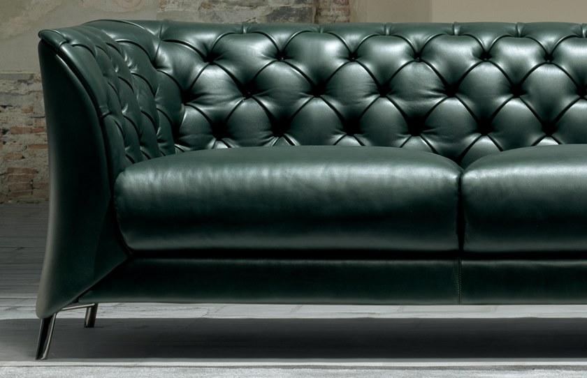 Natuzzi Кожаный диван с тафтингом La scala sun-id-1453591 - Вид №3