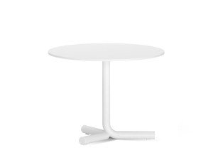 Круглый стол из стали и дерева