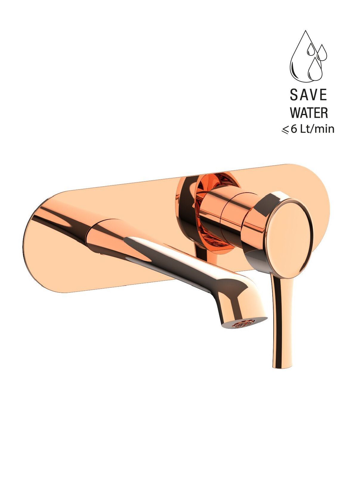 Настенный смеситель для раковины с пластиной Rubinetterie Frattini Delizia ARCH-00148927 - Вид №4