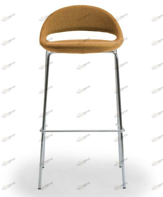 Leyform Высокий табурет из стали и ткани со спинкой Samba sun-id-1370160