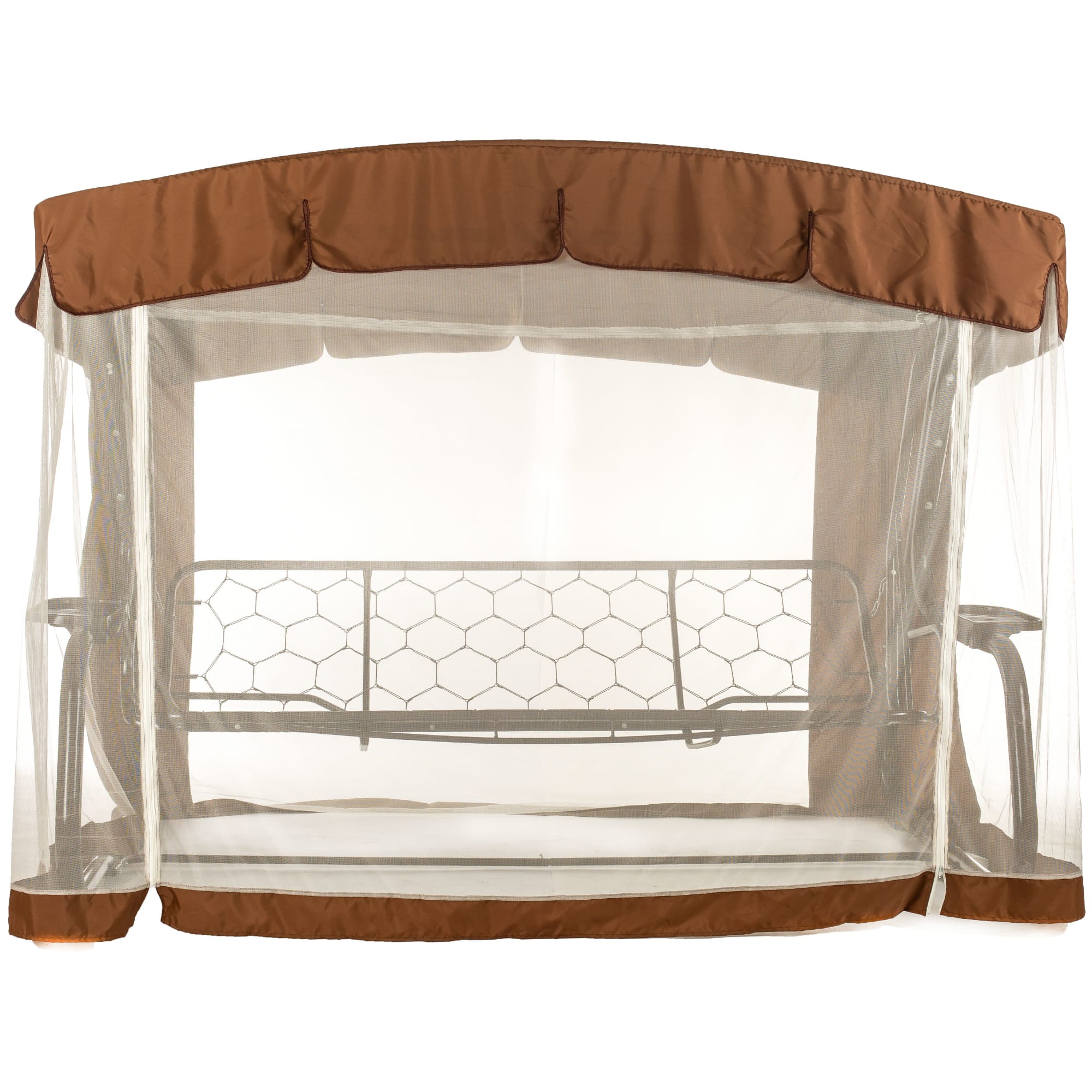 82120200 Качели садовые Саванна 4-х местные (до 320 кг) коричневый/бежевый Santreyd  - Вид №1